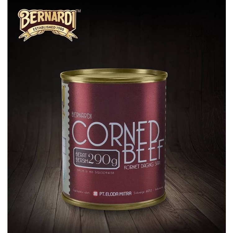 

Bernardi Corned Beef 190gr & 290gr Kornet Daging Ayam