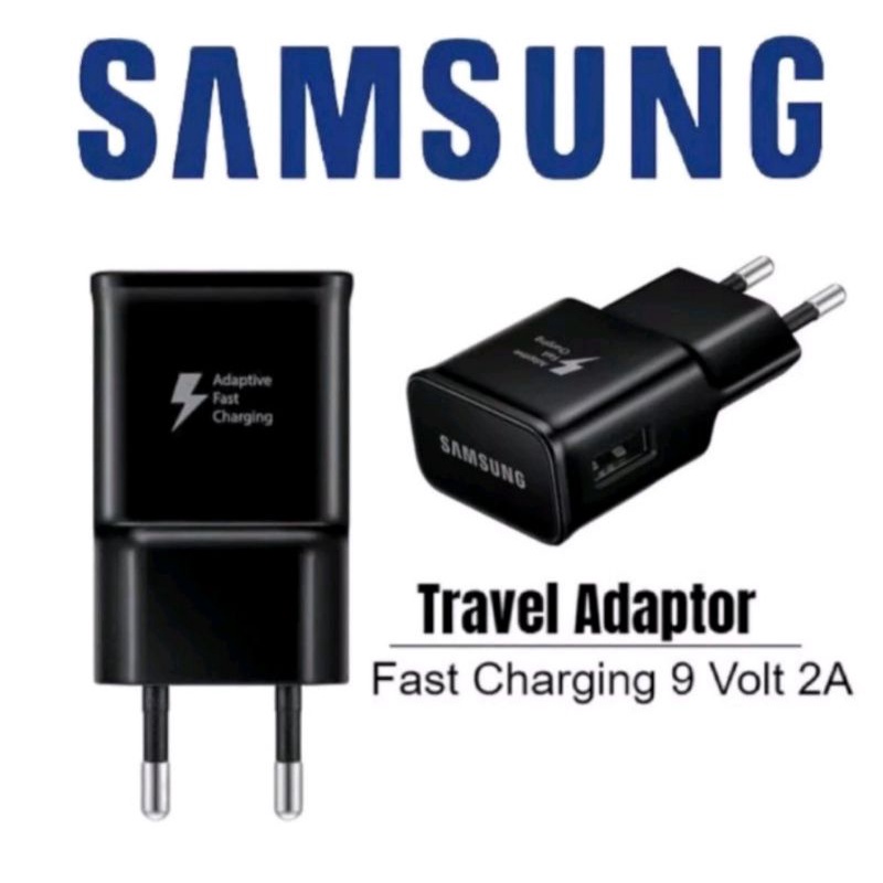 BATOK KEPALA CHARGER SAMSUNG FAST CHARGING NOTE 4 5 S8 PENGISIAN DAYA CEPAT CAS CES