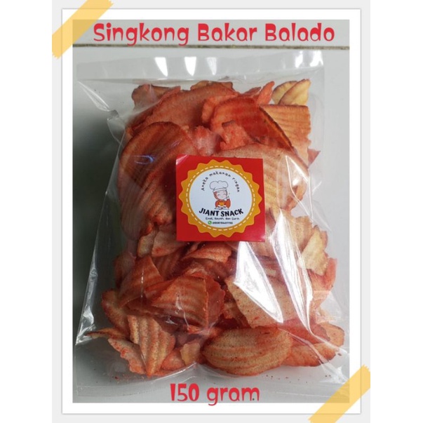 

Singkong Bakar Balado 150 gram / Jajan Renyah / Jajan Gurih / Singkong Balado