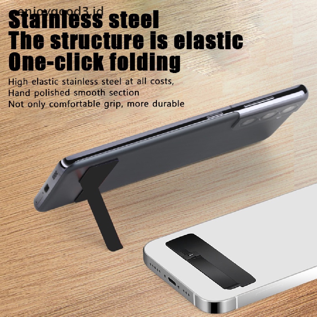 Stand Holder Ponsel Universal Model Lipat Dapat Disesuaikan Bahan Logam