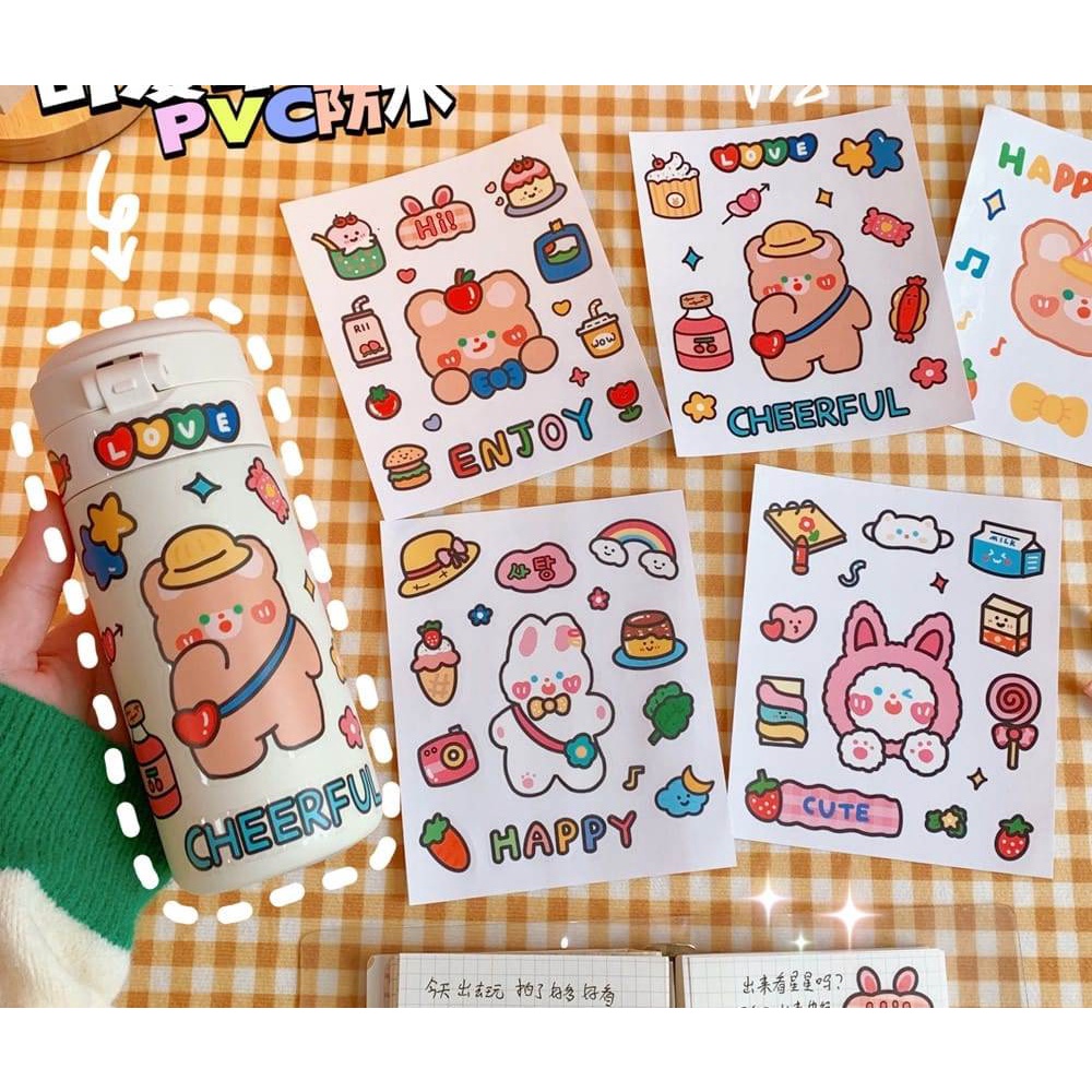 

STIKER DECO MOTIF KARAKTER LUCU TAHAN AIR SERBAGUNA UTK TUMBLEER PLANNER DIARY