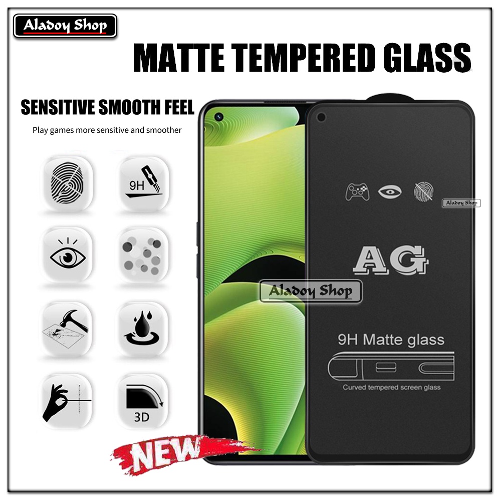 Realme GT Neo 2 PAKET 2IN1 Tempered Glass Matte Anti Glare Full Layar dan Tempered Glass Kamera