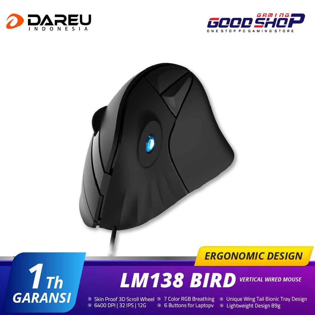 Dareu LM138 Vertical WIred Mouse / LM-138 Vertical WIred Mouse