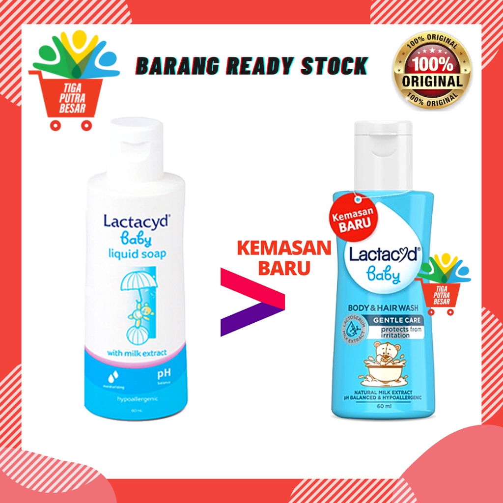 LACTACYD BABY / SABUN BAYI PEMBERSIH KULIT DAN BAKTERI ISI 60 ML