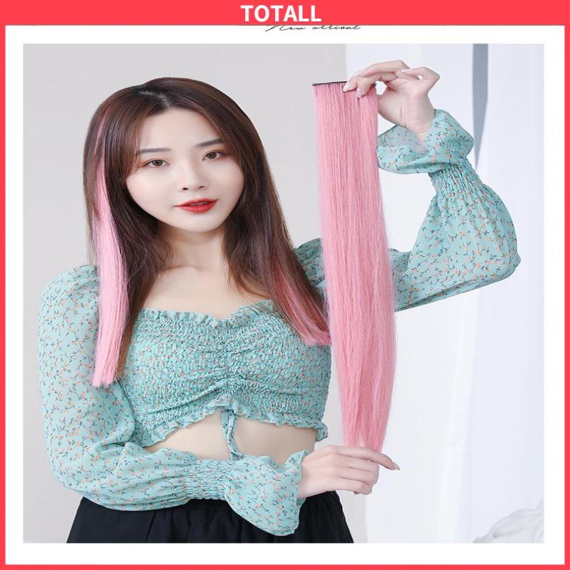 COD Wig Rambut Palsu Colourful Extention Wig Rambut Palsu Wanita Aksesoris Wanita-Totall