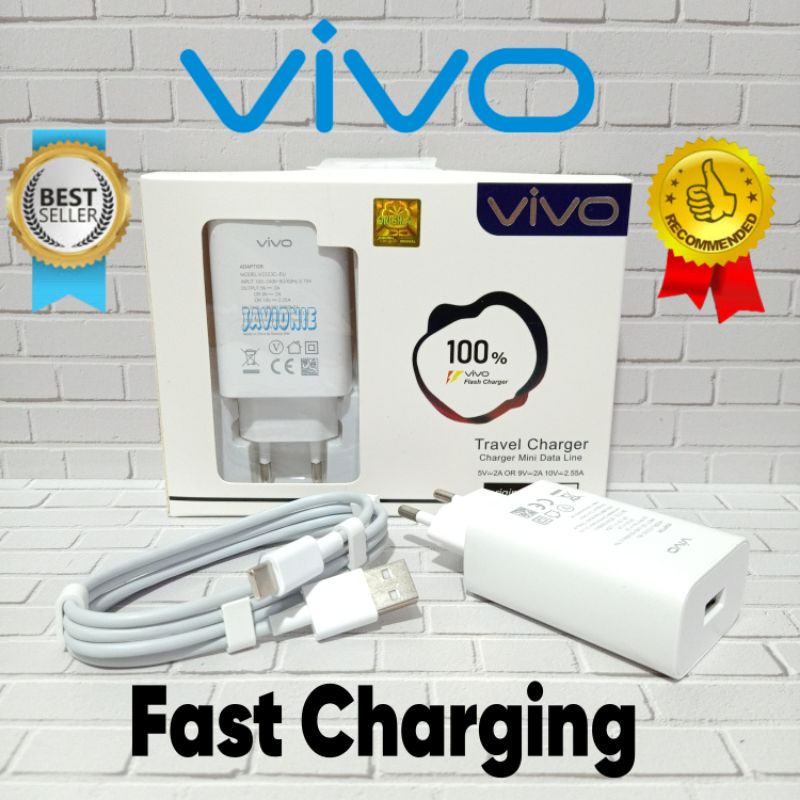 Charger Casan Cas VIVO V19 V17 PRO 18W Original Fast Charging TYPE C