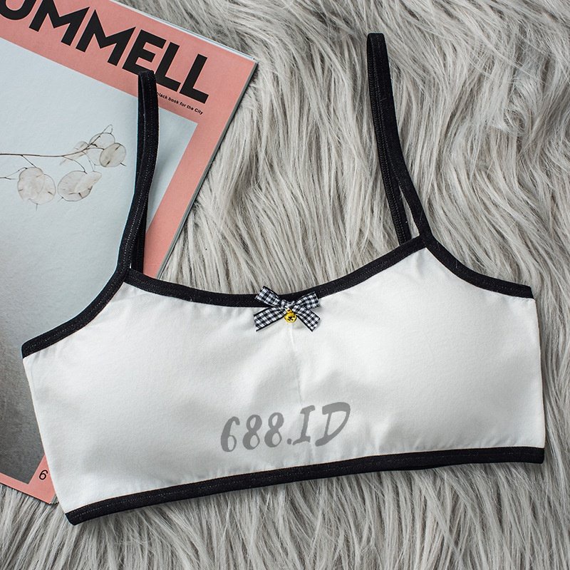 Miniset Bra BH Anak Remaja Perempuan Bahan Katun dengan Busa bisa dilepas Tanpa Kawat MN 03