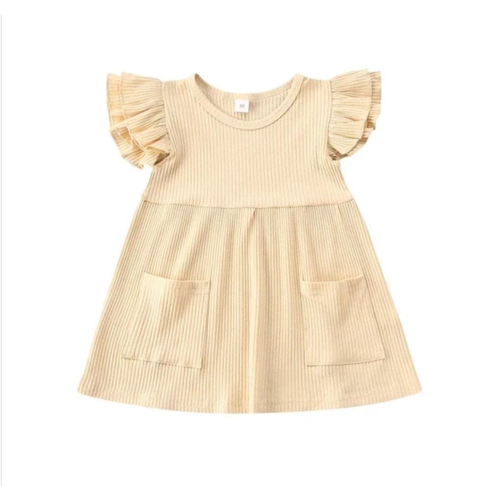 ZASKIYA - DRESS ANAK LADY RIB USIA 1-3 THN