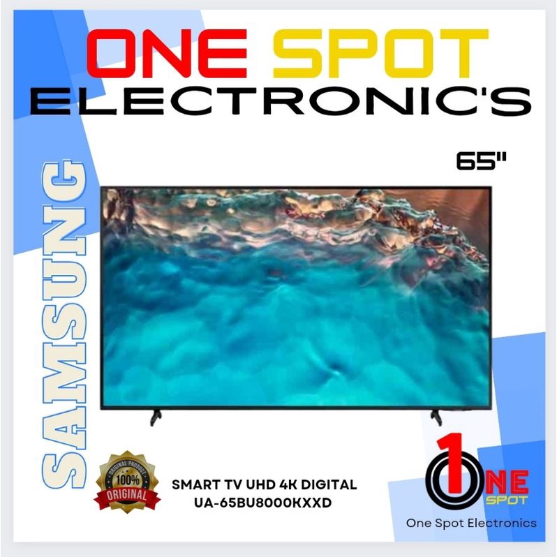 SAMSUNG SMART TV UA65BU8000KXXD/ 65BU8000 (65") CRYSTAL UHD 4K NEW 2022