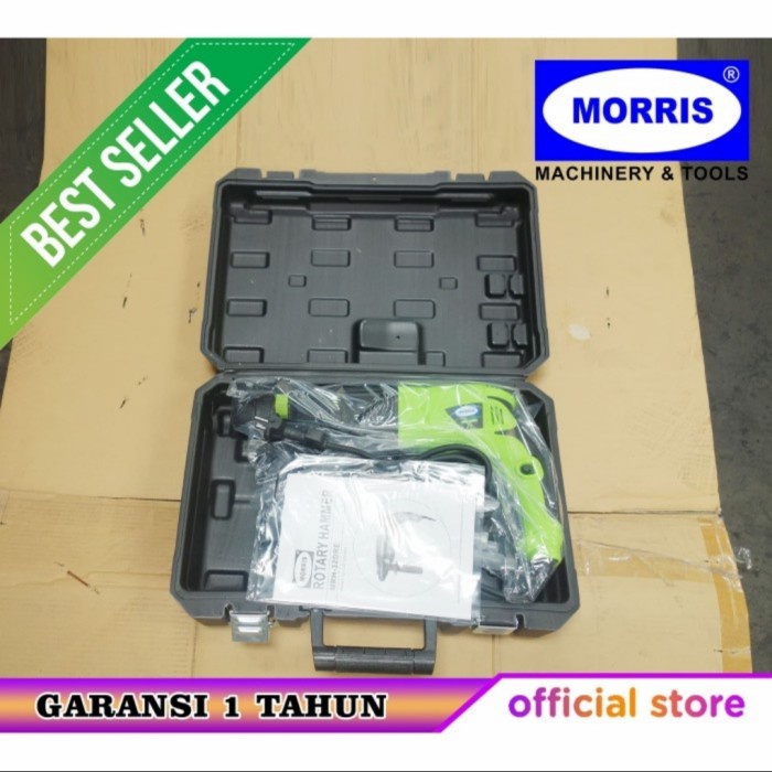 Mesin Bor Beton Sds Plus Morris MRH32DRE Rotary Hammer 32mm 3 mode