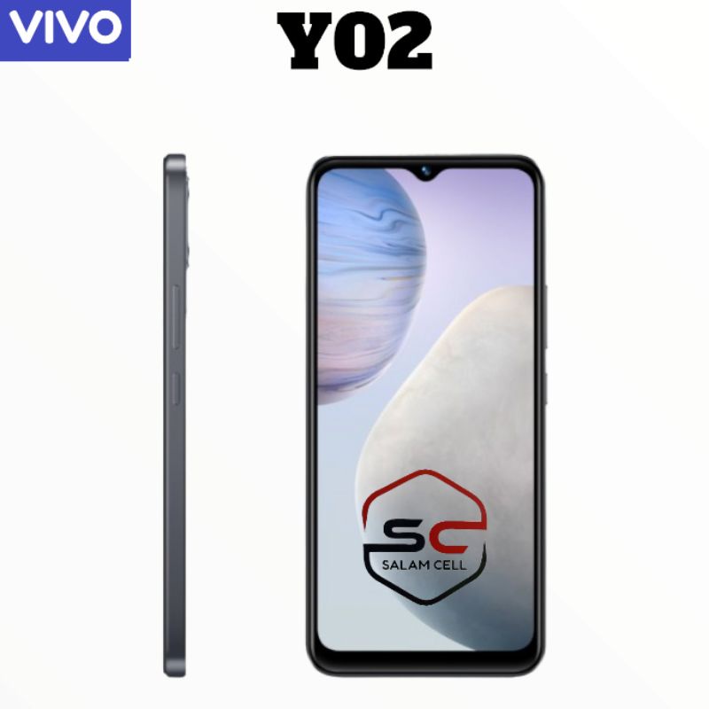 Vivo Y02 Ram 3/32GB Batrrai 5.000mAh Original Garansi Resmi