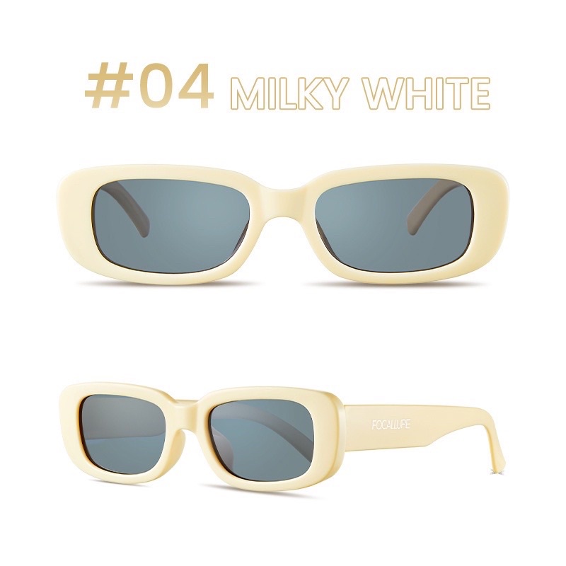 FOCALLURE#AmberGold Fashion Sunglasses Trendy UV Protection Eyewear Glasses