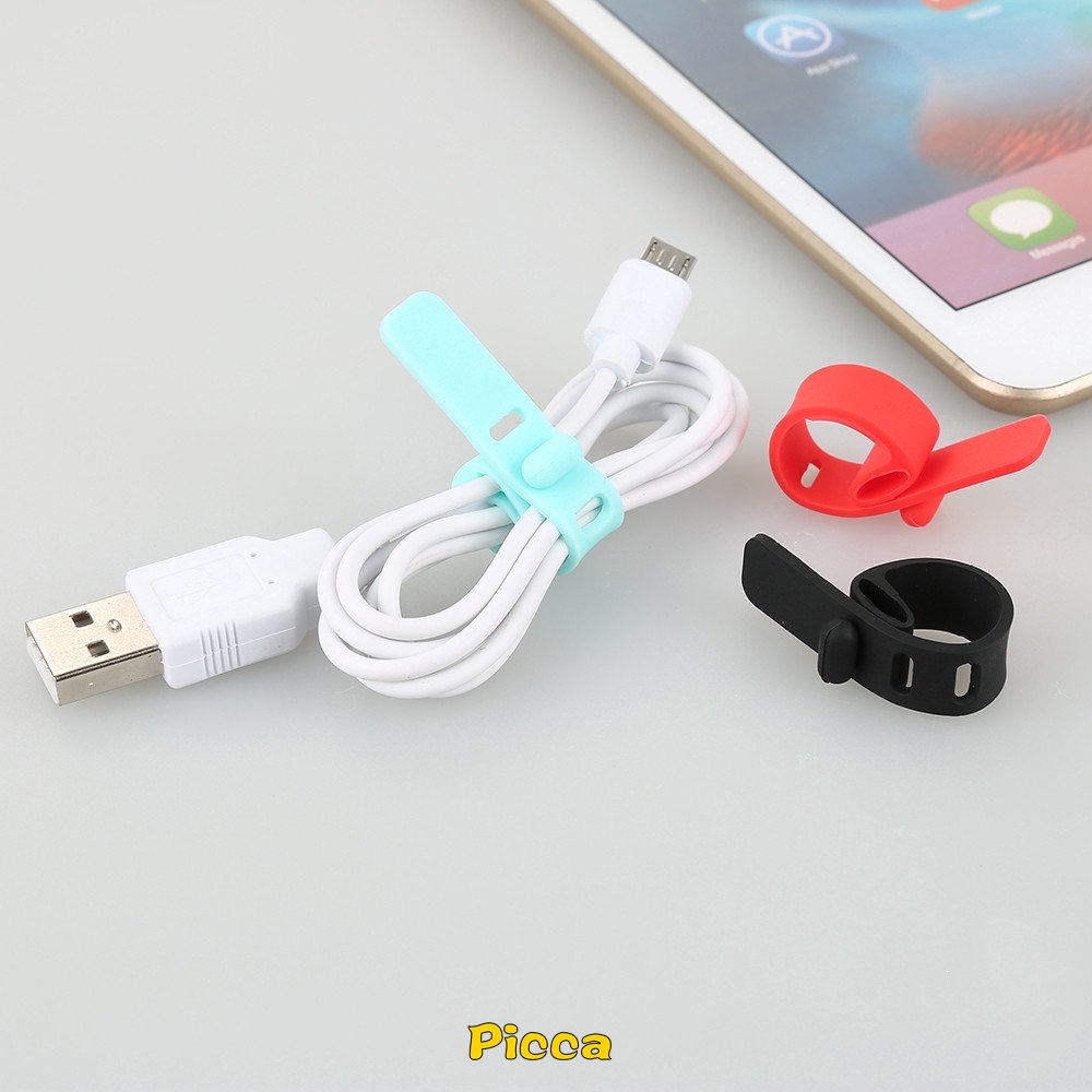 1 Pc Pelindung Kabel USB Earphone Bahan Silikon Model Spiral Untuk iPhone Android