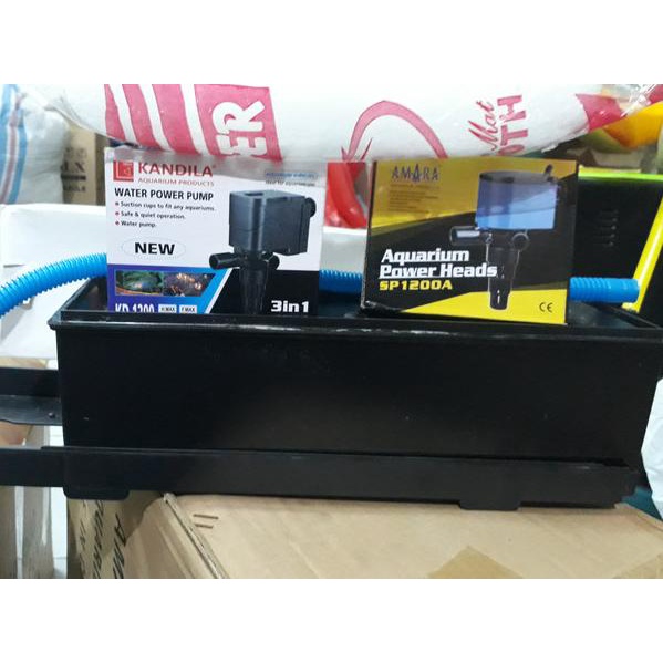 Paket Lengkap Filter Aquarium Box Besar