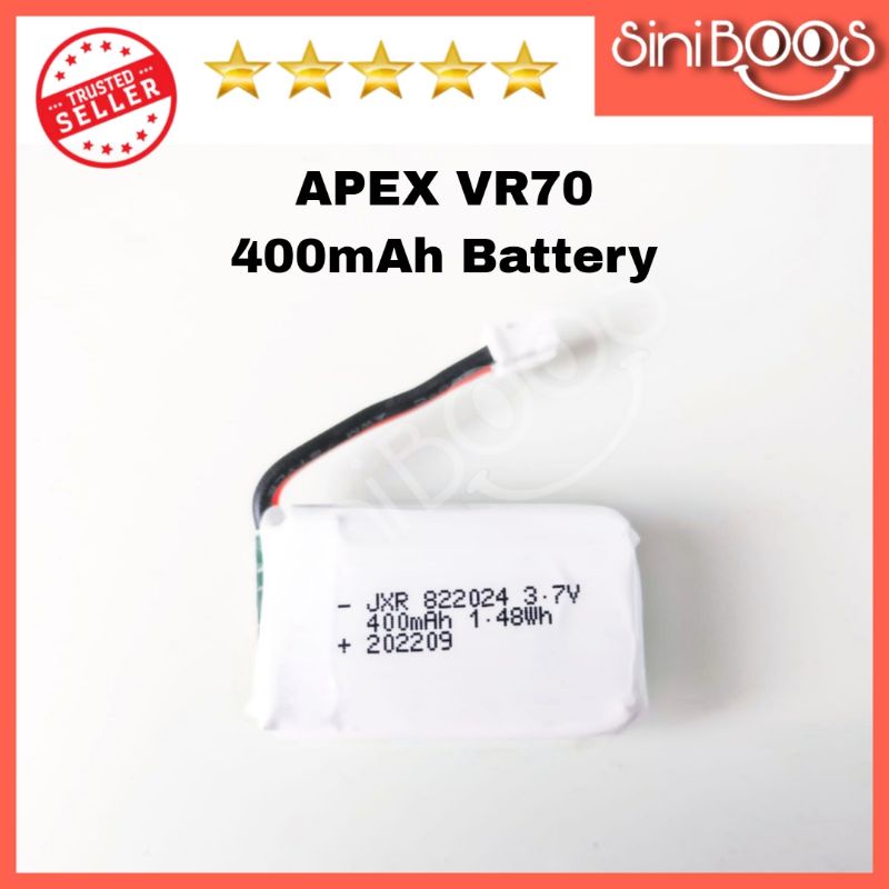 Baterai Drone Apex VR70 3.7v 400mAh Battery