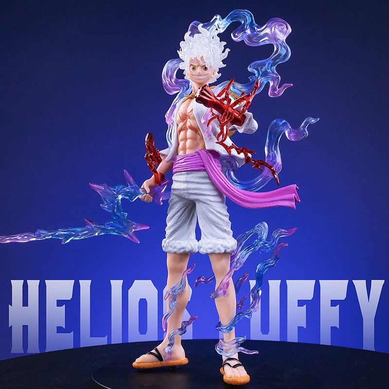 Mainan Action Figure Model Anime One Piece Luffy GEAR 5 Nika Sun God Ukuran 21CM Untuk Koleksi Anak