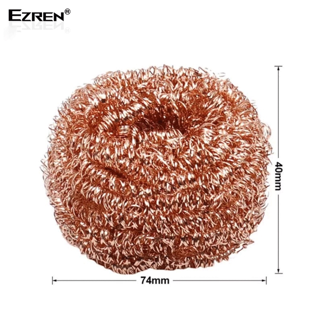 Ezren Spons Sabut Cuci Kawat Cleaning Ball Scourer Mata Solder Cooper