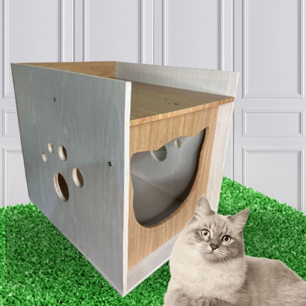 Rumah kucing / Cat House / Dog House / Rumah Anabul / Knockdown / Rumah kucing Premium FEZONE