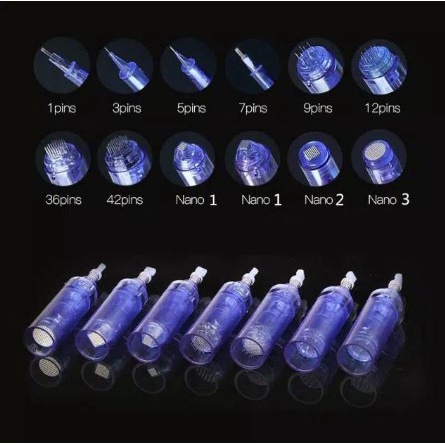 WARNA BIRU Jarum Needle BIRU Nano needle 36 Needle 12 Needle 1R 3R sulam Mesin DR PEN Drpen A1
