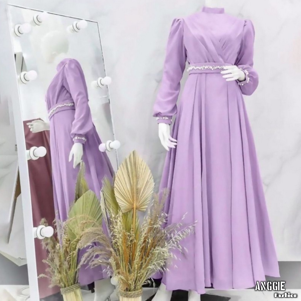 Busana Muslim Gamis Murah Gaun Pesta Muslimah Baju Pesta Wanita Kondangan Mewah Kekinian 2021 2022