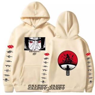 Jaket Sweater Hoodie One Piece  Anime Naruto Hitam Premium - Sweater Hoodie Anime One Piece Kartun Naruto Kekinian Bahan Flece Tebal Gramasi 280 Size Lengkap S-M-L-XL-XXL