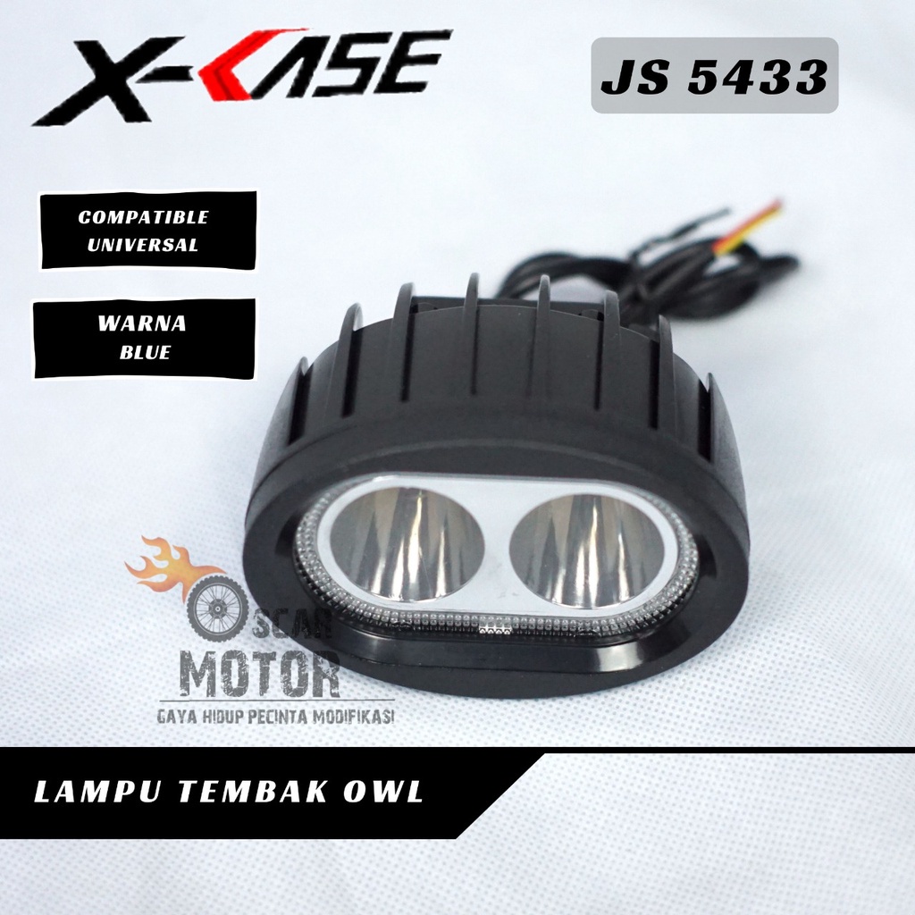 LAMPU STROLOW 2 MATA HIGH KEDIP FLASH AND STAY MOTOR DEPAN LED LENSA TEMBAK SOROT   By Mega_Racing