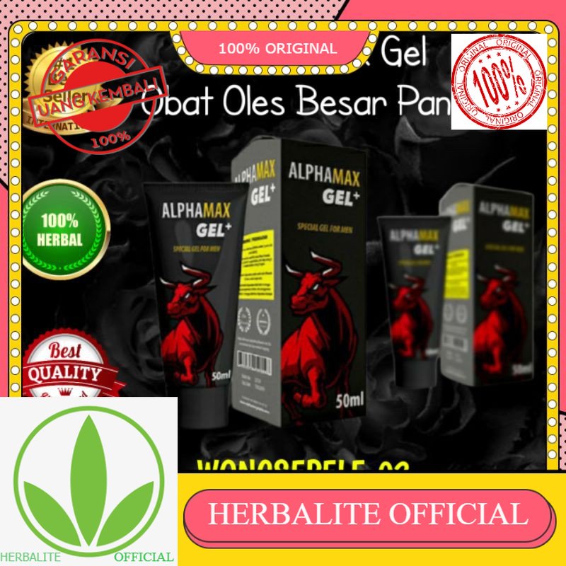 100% ORIGINAL Alphamax-gel-asli-original-bpom isi 50ml