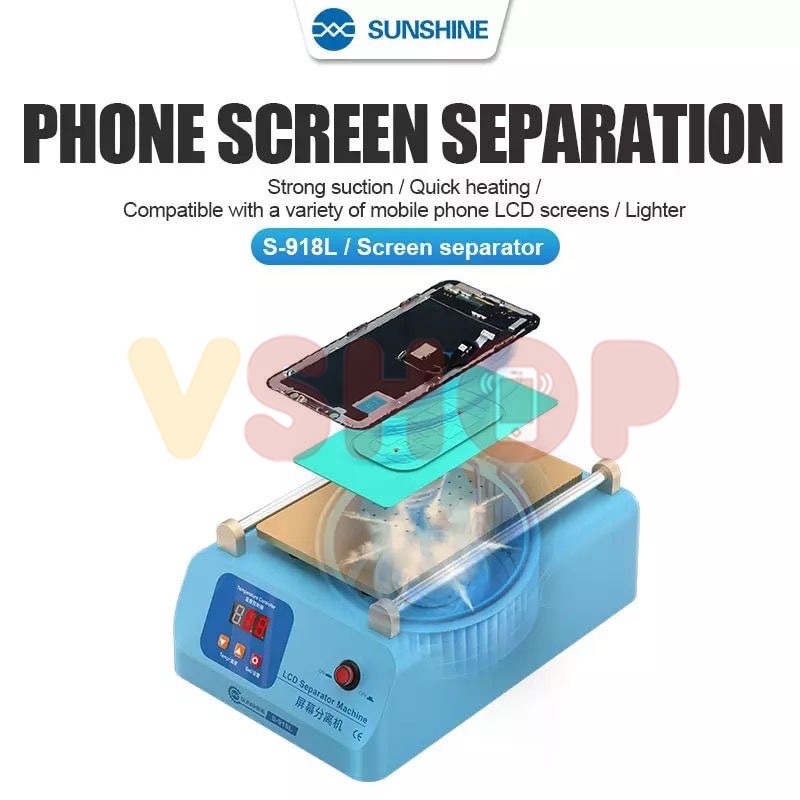 MESIN PEMISAH KACA TOUCHSCREEN - SEPARATOR SUNSHINE S-918L 8.5 INCH