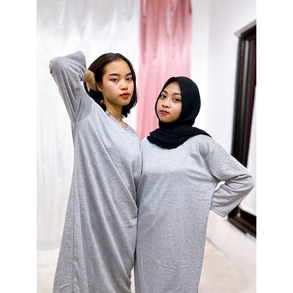 LONG TUNIK POLOS / OVERSIZE LONG TUNIK POLOS