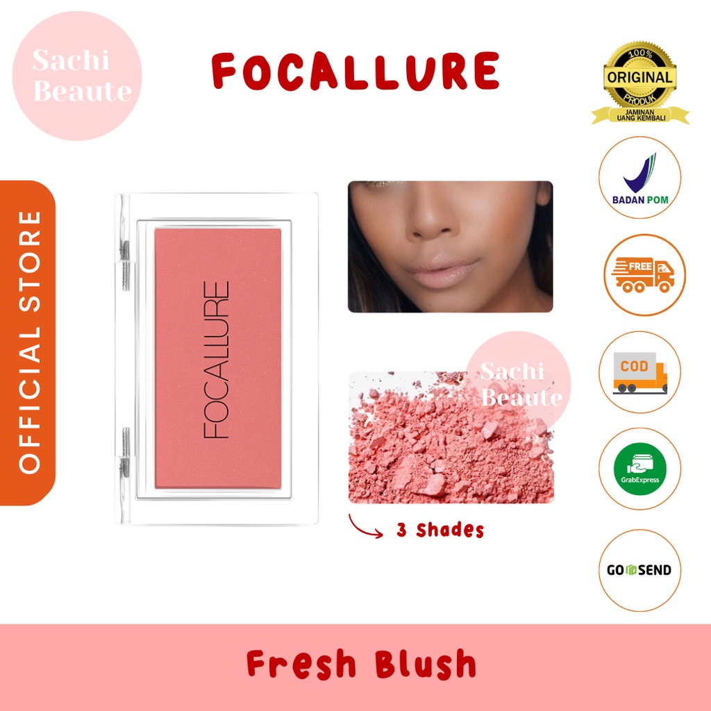 FOCALLURE Yes Please Sugar Fresh Blush On Focallure Cantik Natural