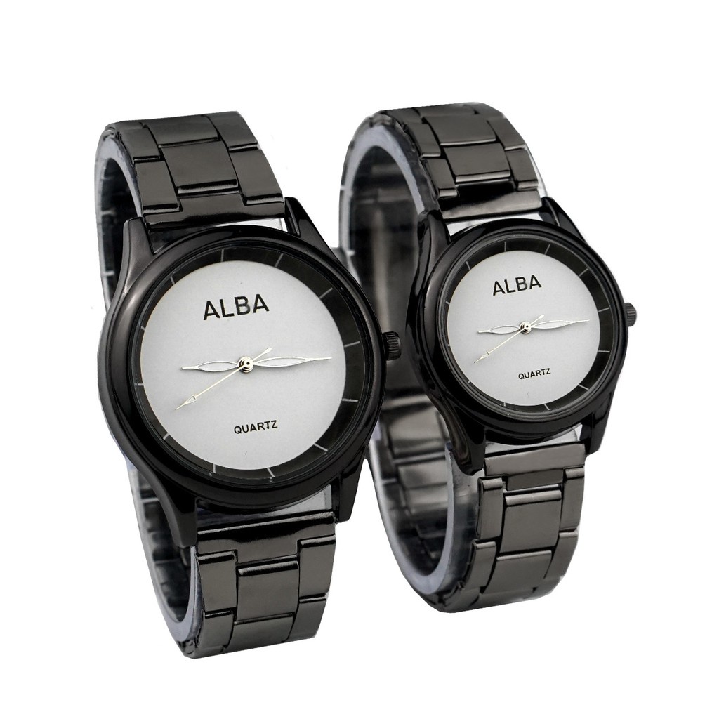 COD ✅ Jam Tangan Couple Simple Analog Import Elegant Mewah Pria Wanita Quartz Fashion C103