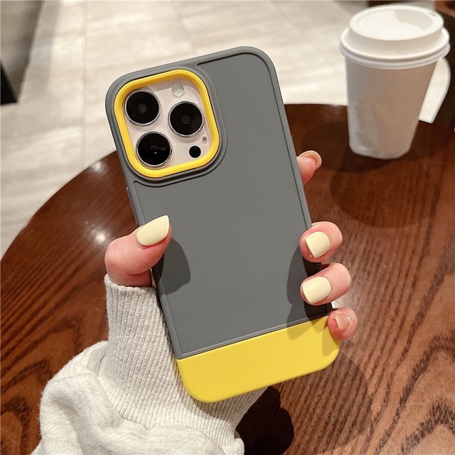 Case Pelindung Kamera Bumper Bahan Silikon 3 in 1 Untuk iPhone 14 13 12 11 Pro Max 14 Plus