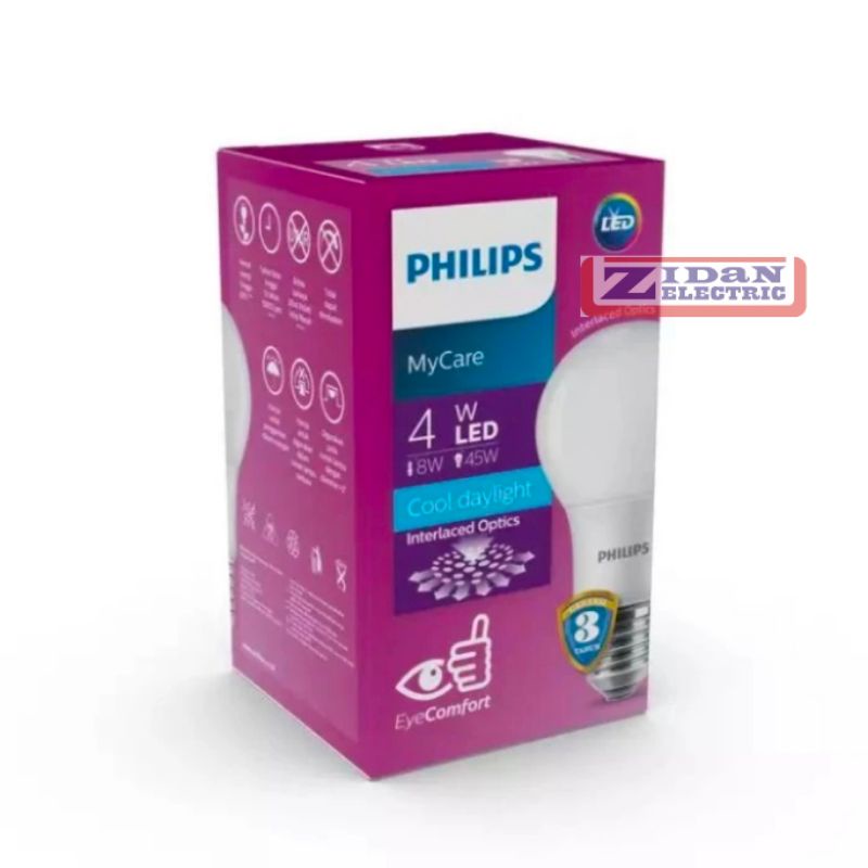 Lampu Led Philips My Care 4W Besar / Lampu Philips Led Bulb 4 Watt Besar