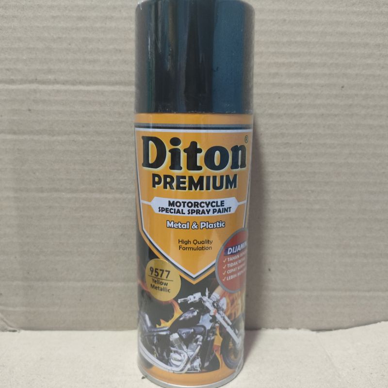 Pilok Cat Diton Premium Paket Lengkap 3 Kaleng Yellow Metalic Kuning Metalik 9577 Primer Grey Epoxy 9120 Clear Glossy 9128 400cc Pilox Paketan Cat Semprot Special Spray Paint