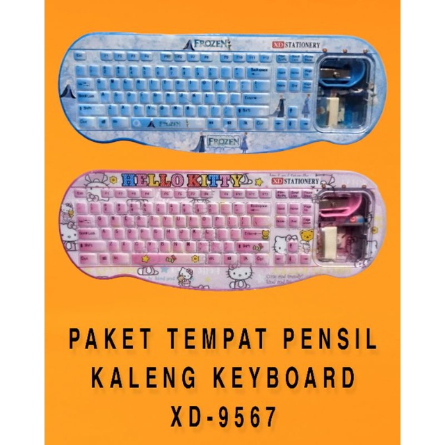 

[PROMO] PAKET TEMPAT PENSIL KALENG KEYBOARD XD-9567