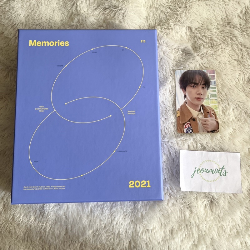 [READY STOCK] BTS Jin Memories 2021 Bluray BR PC RPC Fullset Unsealed
