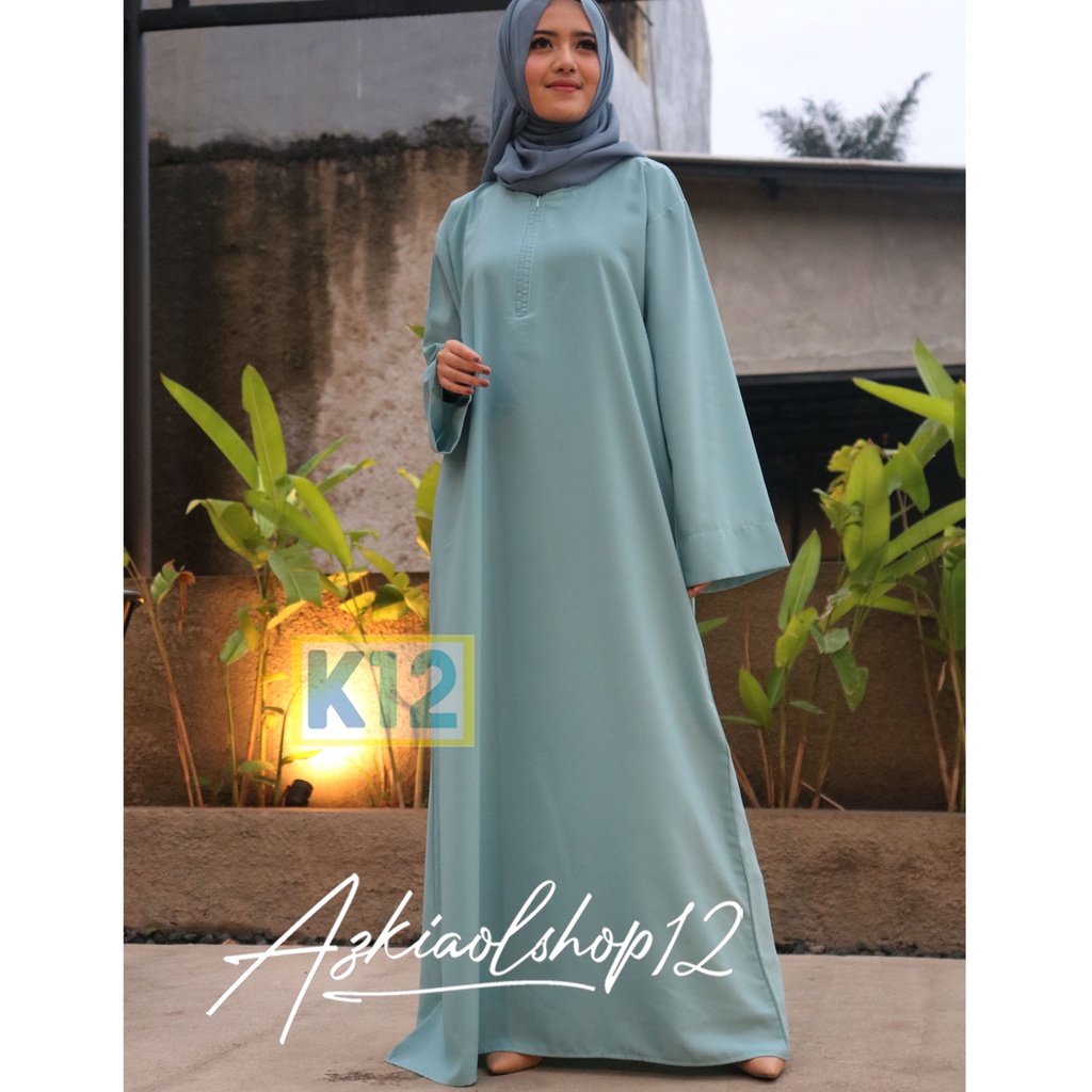 (BISA COD) GAMIS TURKI BASIC ABAYA POLOS / GAMIS ABAYA WANITA JUMBO BUSUI