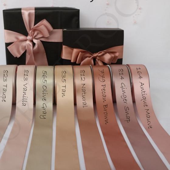 

Pita satin Double Face ±3.8cm - Satin - Ribbon - 835 Tan