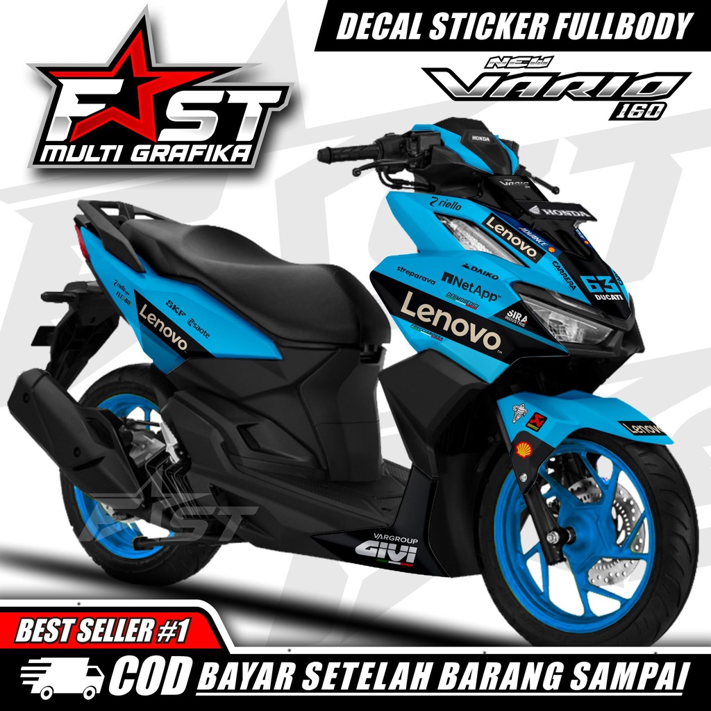 COD decal stiker vario new 160 full body stiker striping variasi vario new 160 full body
