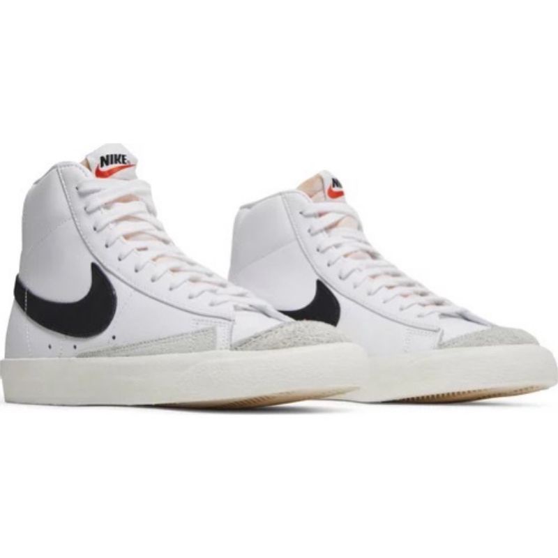 Nike Blazer Mid 77 White Black Swoosh