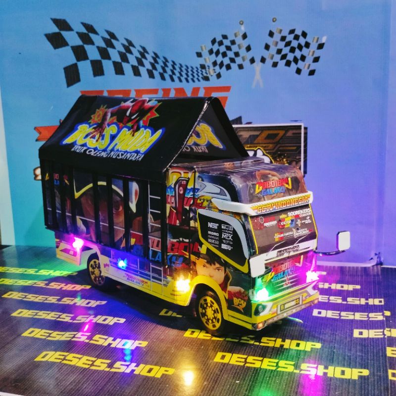 ( COD )truck oleng jumbo P42cm BISA CUSTOM FOTO DAN NAMA DI PINTU BELAKANG