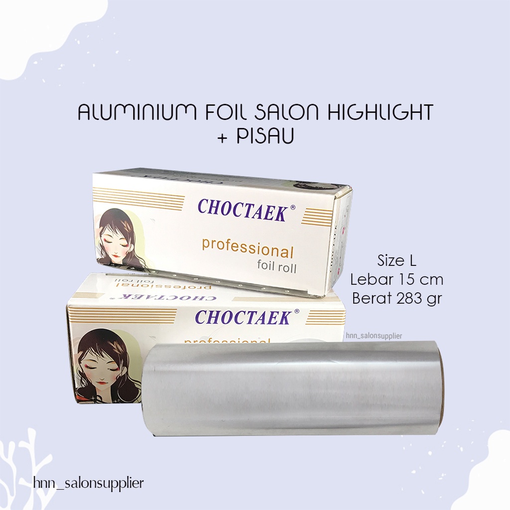 Aluminium Foil Roll Semir Cat pewarnaan Salon Highlight