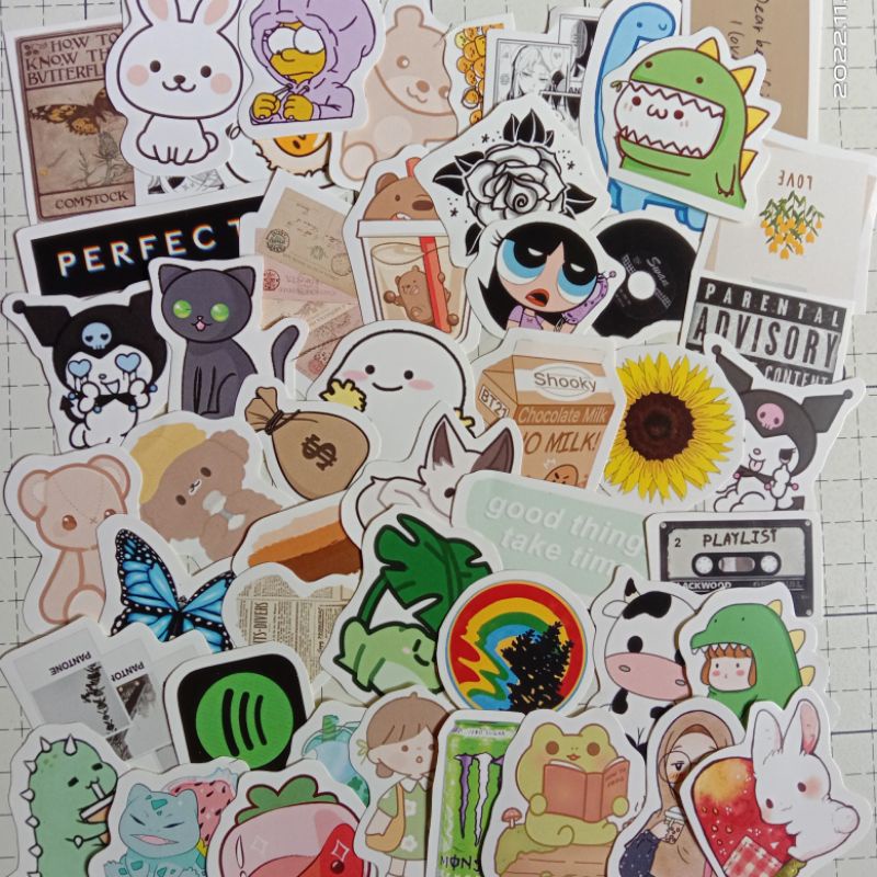 

[100Pcs] Stiker random|jualan stiker|