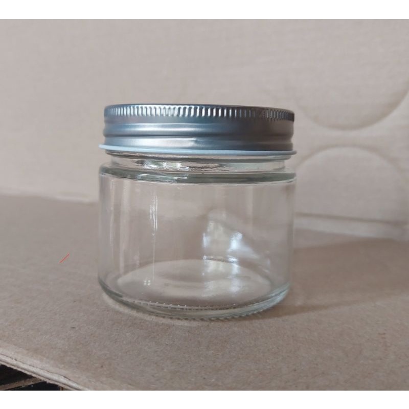 Jar kaca 125 ml tutup alu import