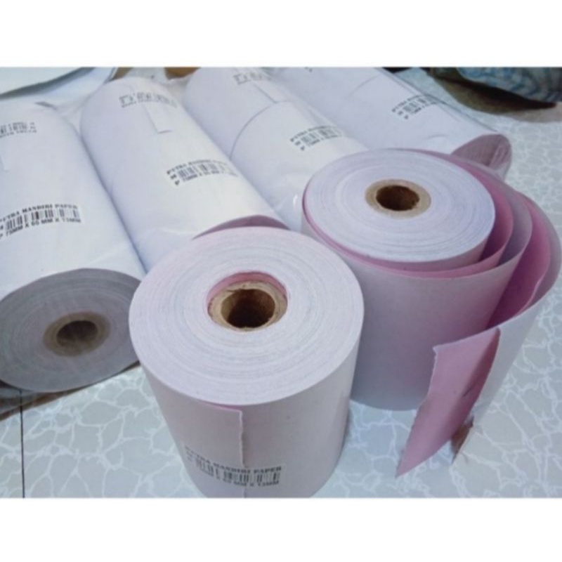 

Paket Murah 10 Roll kertas kasir HVS 2PLY 75x65mm