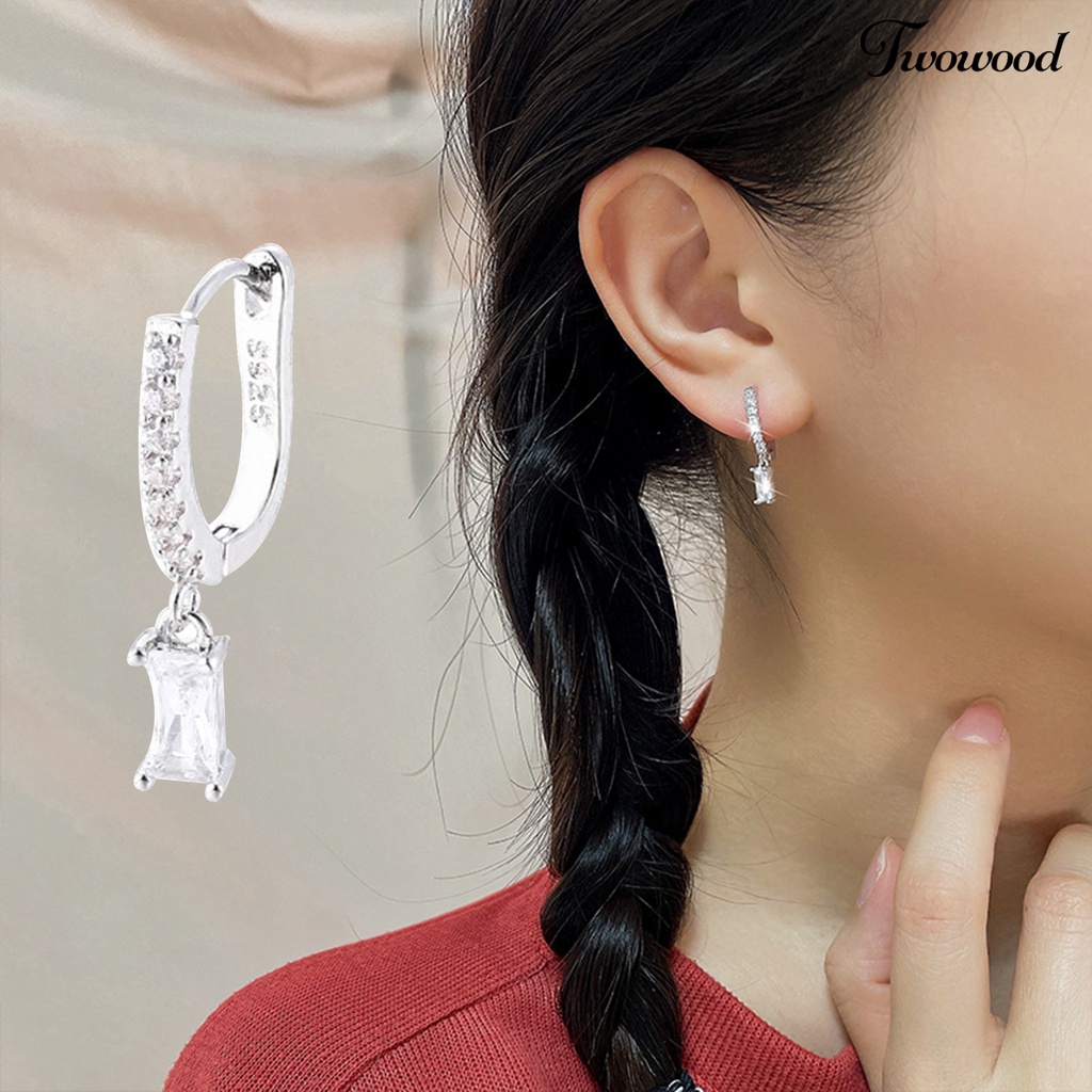 1 Pc Anting Bentuk U Bahan Tembaga Untuk Wanita