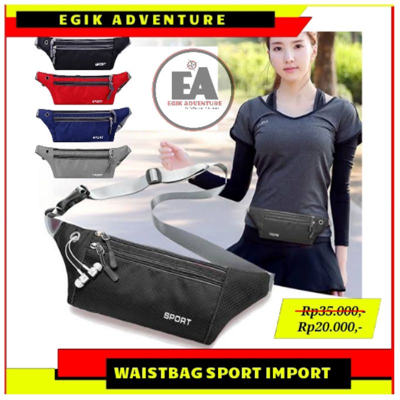 Tas Slempang Sport | Waistbag Sport Import