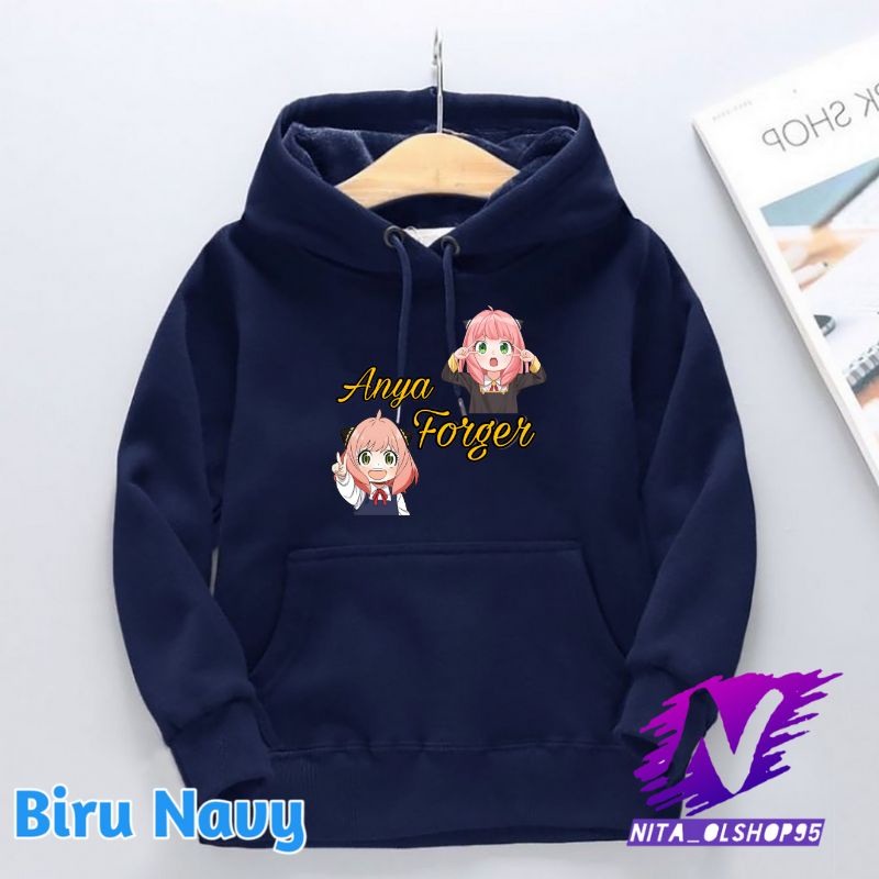 hoodie anak anya lucu sweatar anak anime spy x family anya forget