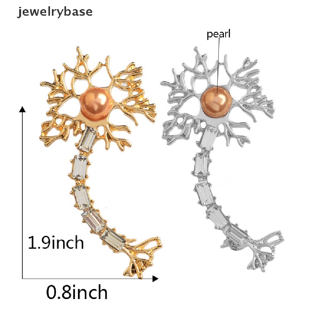 Bros Pin Enamel Hias Mutiara Kristal Untuk Perhiasan