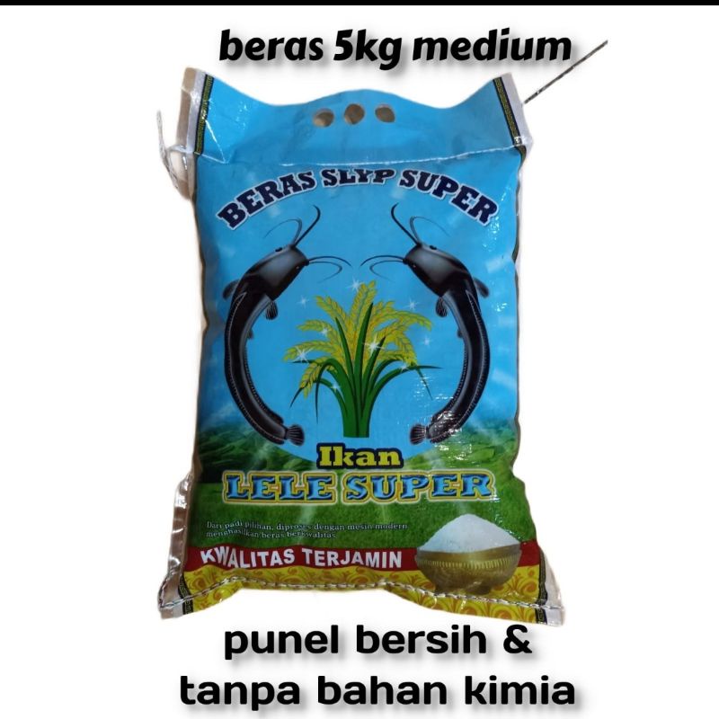 

beras cap lele super kemasan 5kg isi 10 zak. total 50 kg
